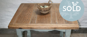 Pedran hand painted shabby chic  Rustic Oak Table