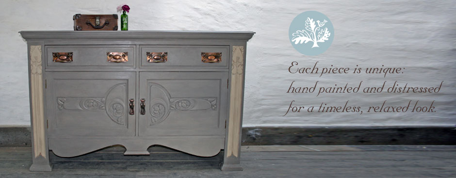 Pedran hand painted Arts and Crafts Sideboard